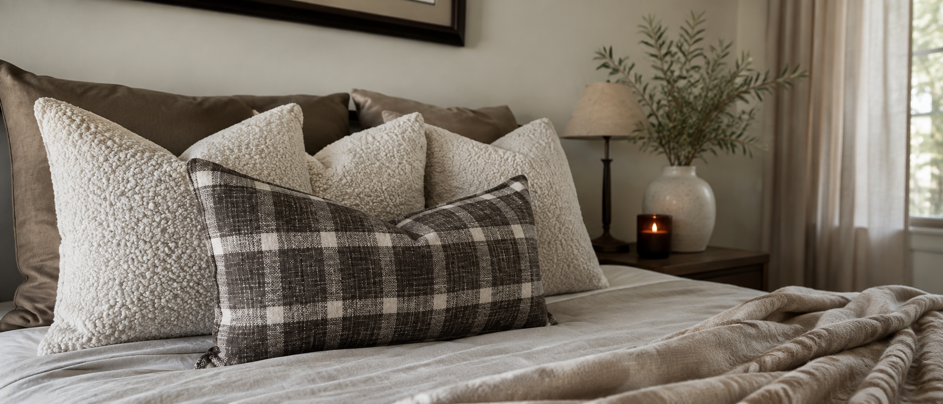 Soft home textiles and layered fabrics