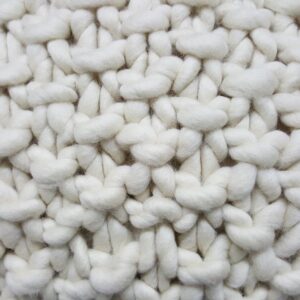 Chunky Wool Textured Throw Pillow